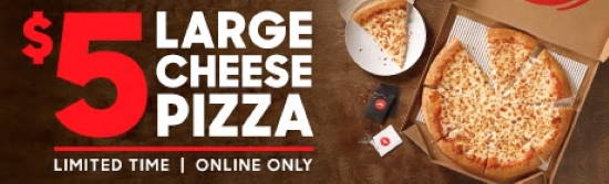 $5 large Pizza 
