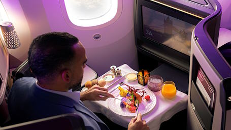 Qatar Airways inflight service